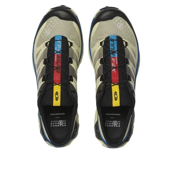 SALOMON x MM6 Maison Margiela XT-4 Mule “Transparent Yellow Lapis Blu”